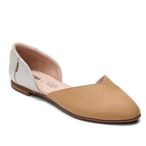 Toms Julie Suede D’Orsay Flats